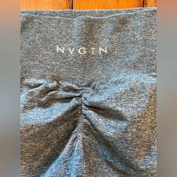 NVGTN XL Scrunch Bottom Blue Athletic Shorts - Picture 4 of 8